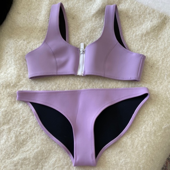 Hoaka lilac neoprene bikini set - Picture 2 of 11